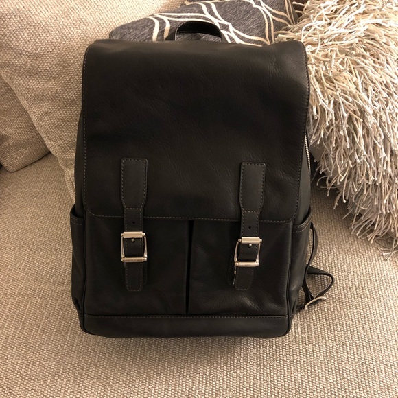 frye oliver leather backpack